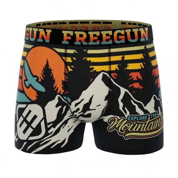Wild Life" Heren Boxer (Herenboxershorts) Freegun chez FrenchMarket