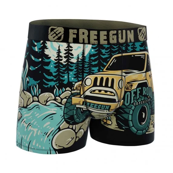 Wild Life" Heren Boxer (Herenboxershorts) Freegun chez FrenchMarket