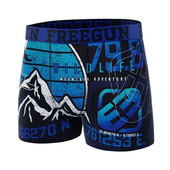 Wild Life" Heren Boxer (Herenboxershorts) Freegun chez FrenchMarket