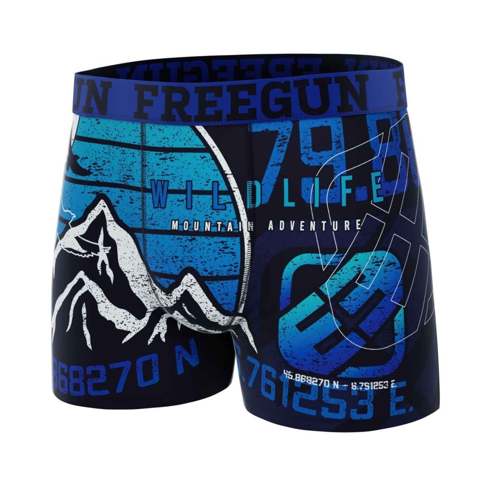 Boxer Homme "Wild Life" (Boxers Homme) Freegun chez FrenchMarket