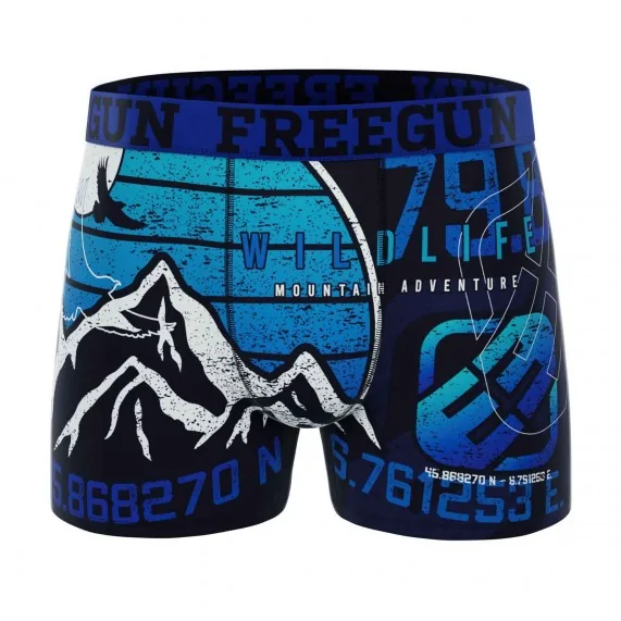 Wild Life" Heren Boxer (Herenboxershorts) Freegun chez FrenchMarket