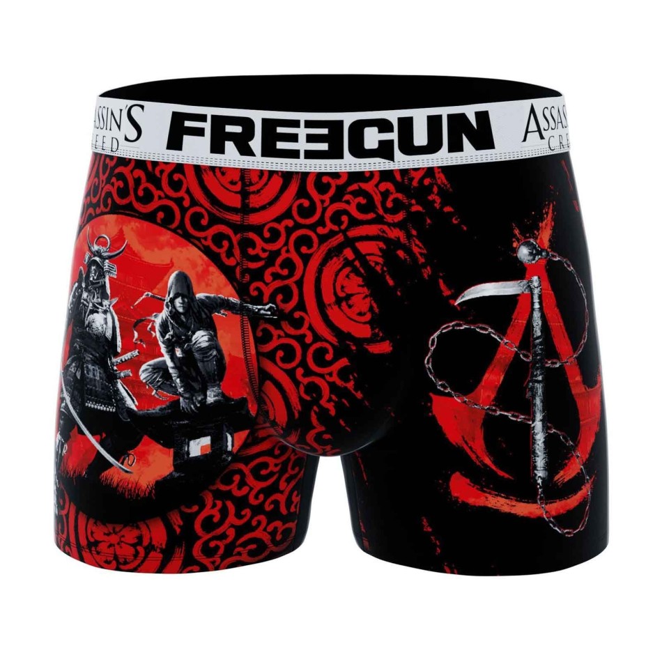 Boxer in microfibra "Assassin's Creed: Shadows" per uomo (Boxer da uomo) Freegun chez FrenchMarket
