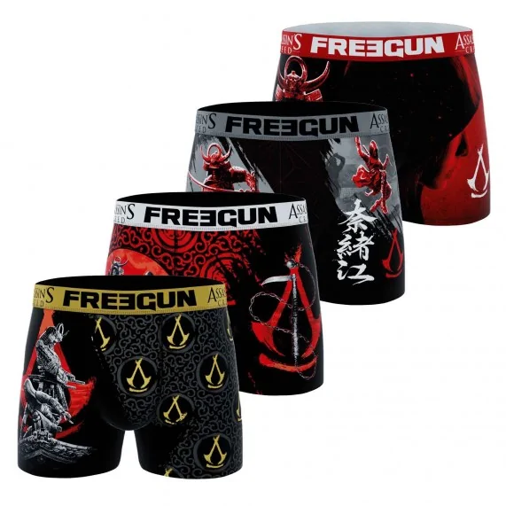 4er-Pack Herren-Boxershorts "Assassin's Creed: Shadows" (Boxershorts für Männer) Freegun auf FrenchMarket 4er-Pack Herren-Boxershorts "Assassin's Creed: Shadows" (Boxershorts für Männer) Freegun auf FrenchMarket