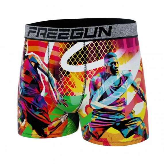 Boxer in microfibra "Street Pop-Art" per uomo (Boxer da uomo) Freegun chez FrenchMarket