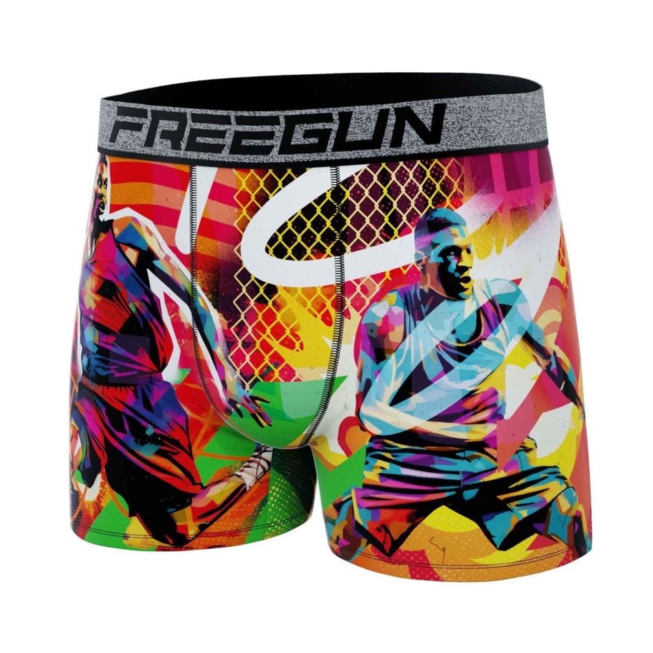 Street Pop-Art" Men's Microfiber Boxer Briefs (Men's boxer shorts) Freegun on FrenchMarket