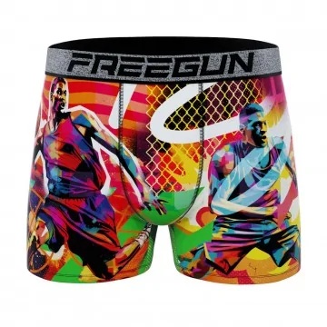 Boxer in microfibra "Street Pop-Art" per uomo (Boxer da uomo) Freegun chez FrenchMarket