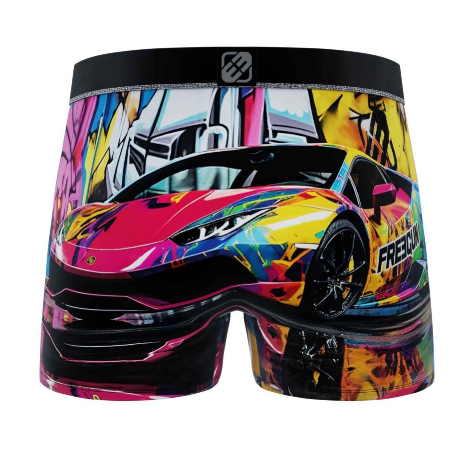 Street Pop-Art" Men's Microfiber Boxer Briefs (Men's boxer shorts) Freegun on FrenchMarket