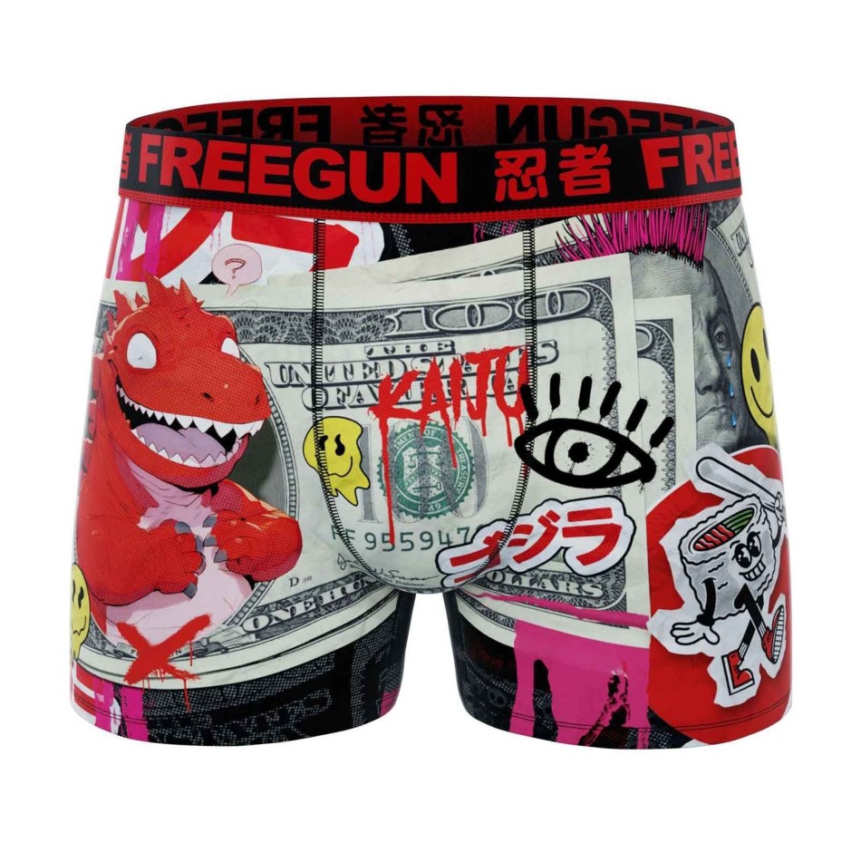 Boxer de microfibra "Street Pop-Art" para hombre (Calzoncillos para hombre) Freegun chez FrenchMarket