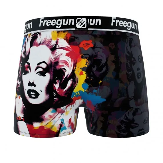 Boxer in microfibra "Street Pop-Art" per uomo (Boxer da uomo) Freegun chez FrenchMarket