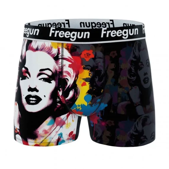 Boxer in microfibra "Street Pop-Art" per uomo (Boxer da uomo) Freegun chez FrenchMarket Boxer in microfibra "Street Pop-Art" per uomo (Boxer da uomo) Freegun chez FrenchMarket