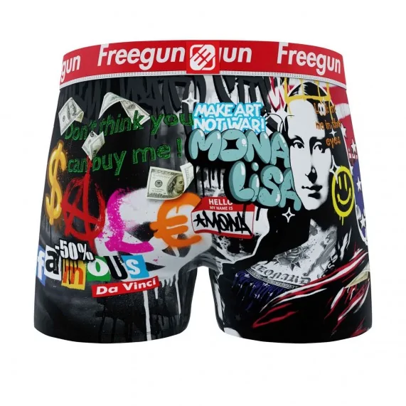 Boxershorts für Männer aus Mikrofaser "Street Pop-Art (Boxershorts Mann) Freegun auf FrenchMarket