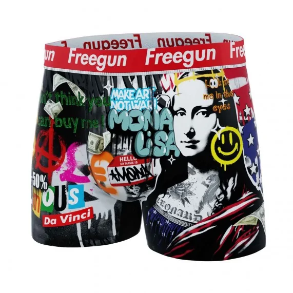 Boxershorts für Männer aus Mikrofaser "Street Pop-Art (Boxershorts Mann) Freegun auf FrenchMarket