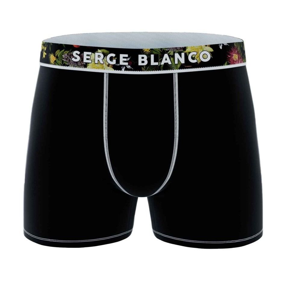 SERGE BLANCO Set om 6 boxerkalsonger i bomull för män