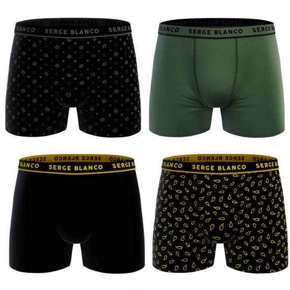 Set van 4 herenboxershorts van casual katoen (Herenboxershorts) Serge Blanco chez FrenchMarket Set van 4 herenboxershorts van casual katoen (Herenboxershorts) Serge Blanco chez FrenchMarket