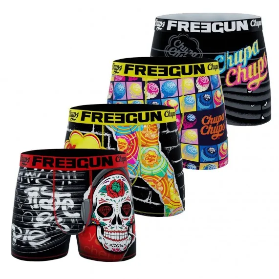 Set van 4 "Chupa Chups" jongensboxershorts (Set jongensboxershorts) Freegun chez FrenchMarket Set van 4 "Chupa Chups" jongensboxershorts (Set jongensboxershorts) Freegun chez FrenchMarket