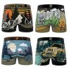 Wild Life Set van 4 Boxershorts voor jongens (Set jongensboxershorts) Freegun chez FrenchMarket