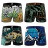 Wild Life Set van 4 Boxershorts voor jongens (Set jongensboxershorts) Freegun chez FrenchMarket