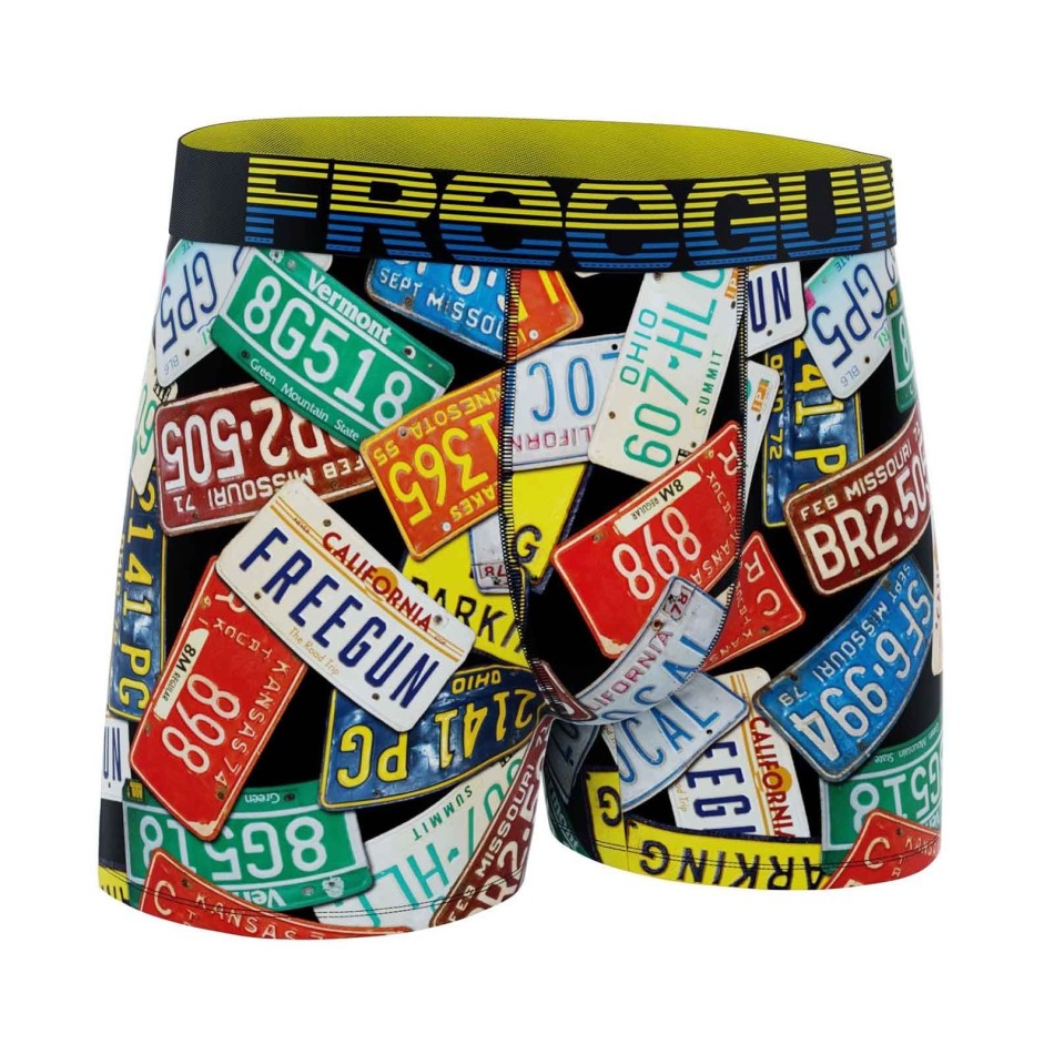 Set di 4 boxer in microfibra "USA" da ragazzo (Confezione di boxer da ragazzo) Freegun chez FrenchMarket