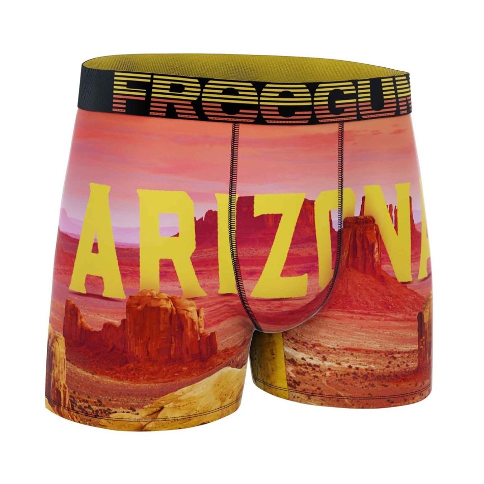Lote de 4 calzoncillos bóxer de microfibra para chico "USA (Pack calzoncillos para niño) Freegun chez FrenchMarket