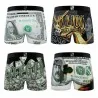 Set de 4 calzoncillos bóxer Premium Dollars para chico (Pack calzoncillos para niño) Freegun chez FrenchMarket