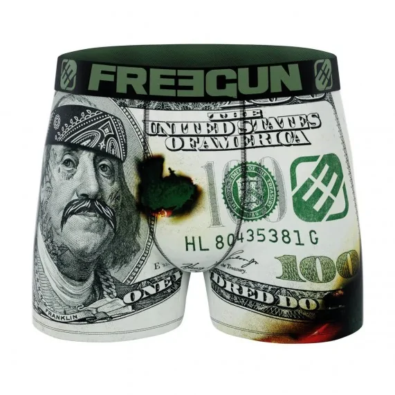 Set van 4 Premium Dollars jongensboxershorts (Set jongensboxershorts) Freegun chez FrenchMarket
