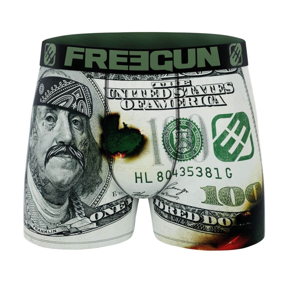 Lot de 4 Boxers Garçon Premium Dollars (Lot boxers Garçon) Freegun chez FrenchMarket