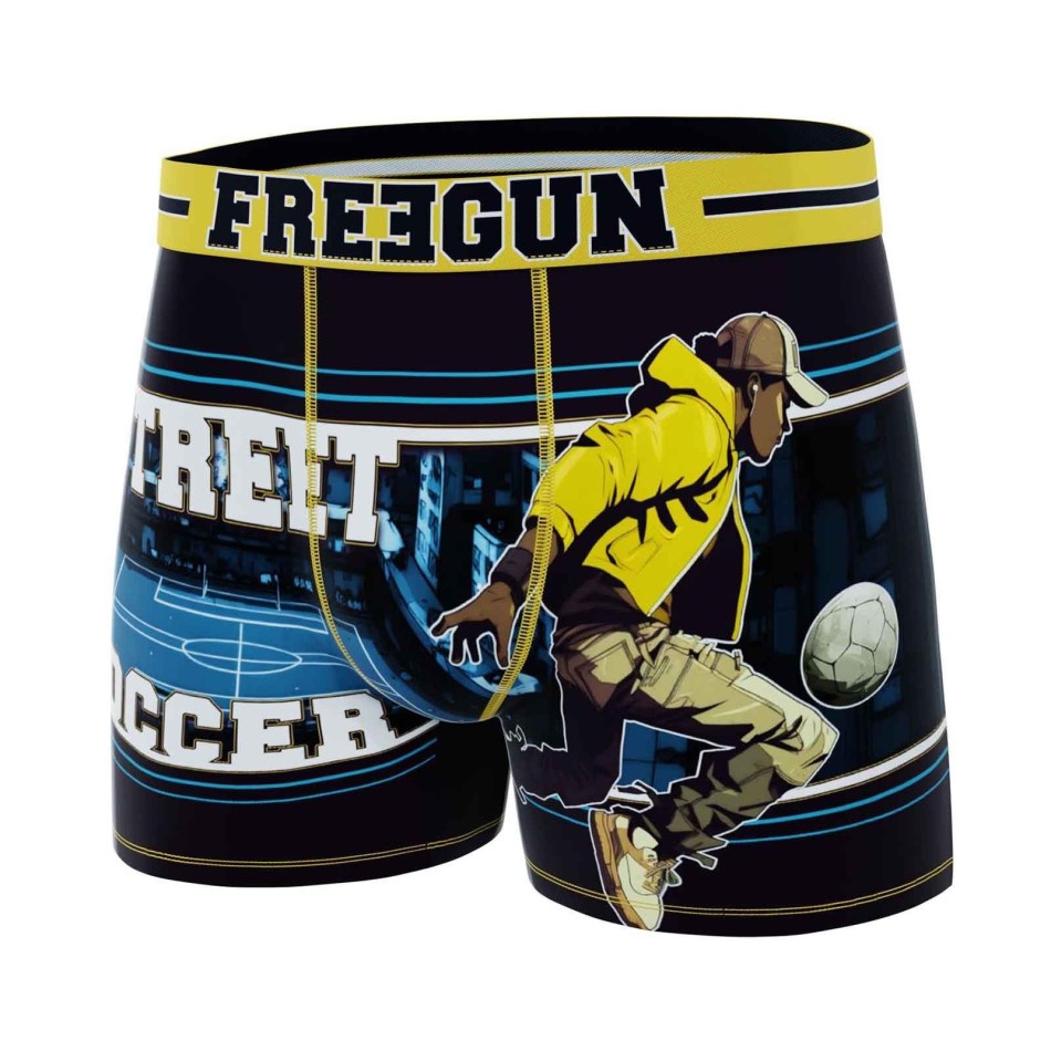Lot de 5 Boxers Garçon Microfibre "Street Sport" (Lot boxers Garçon) Freegun chez FrenchMarket