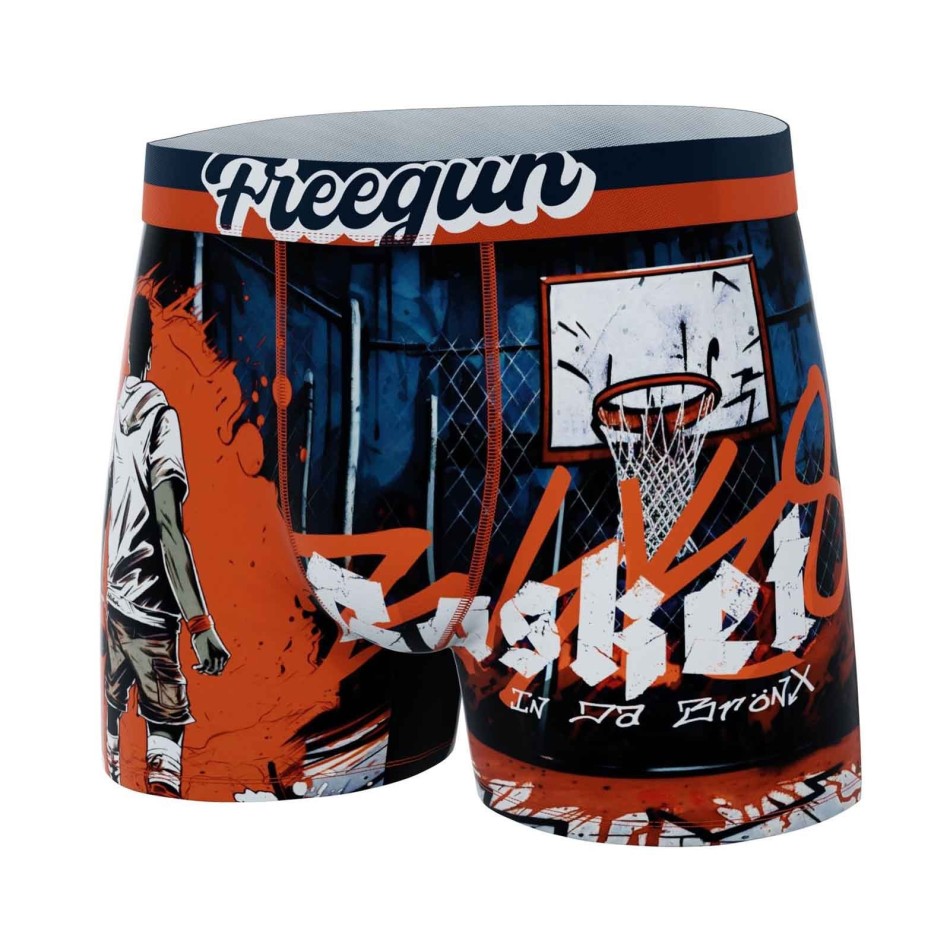 Lote de 5 calzoncillos bóxer de microfibra para chicos "Street Sport (Pack calzoncillos para niño) Freegun chez FrenchMarket