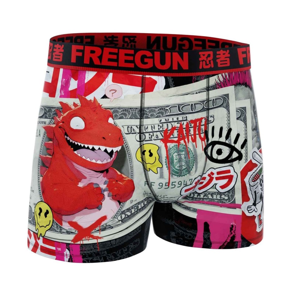 Confezione da 5 boxer in microfibra "Street Pop Art" per ragazzi (Confezione di boxer da ragazzo) Freegun chez FrenchMarket