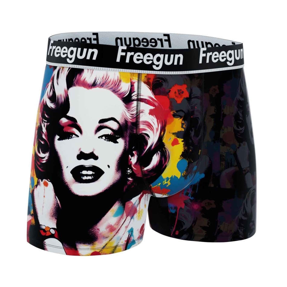 Confezione da 5 boxer in microfibra "Street Pop Art" per ragazzi (Confezione di boxer da ragazzo) Freegun chez FrenchMarket