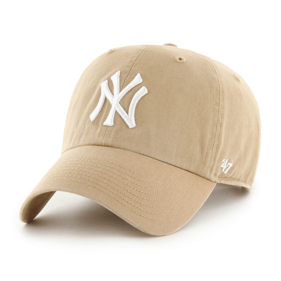 47 Brand MLB New York Yankees "Clean Up" Beige Cap
