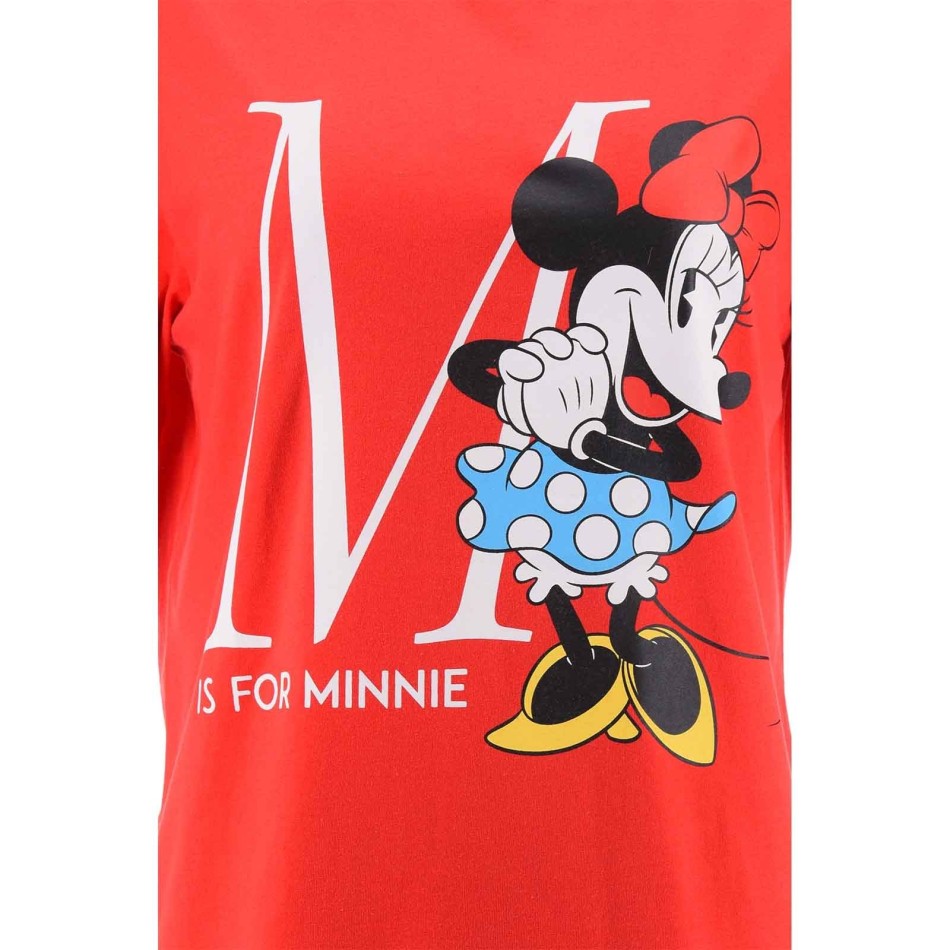 DISNEY Pyjamas Lång Bomull Röd "M is For Minnie" för Dam