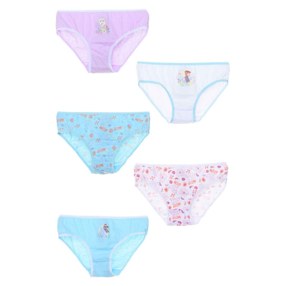 Lot de 5 Culottes Fille Coton Disney "La Reine des Neiges"