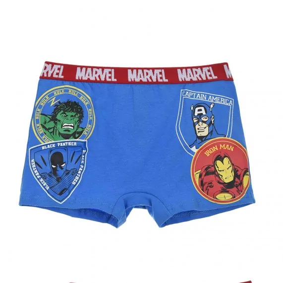 Set van 4 Marvel Avenger katoenen boxers voor jongens (Set jongensboxershorts) French Market chez FrenchMarket