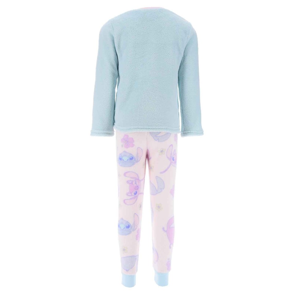 DISNEY Lilo & Stitch - Vintervarmt pyjamasset i fleece för flickor