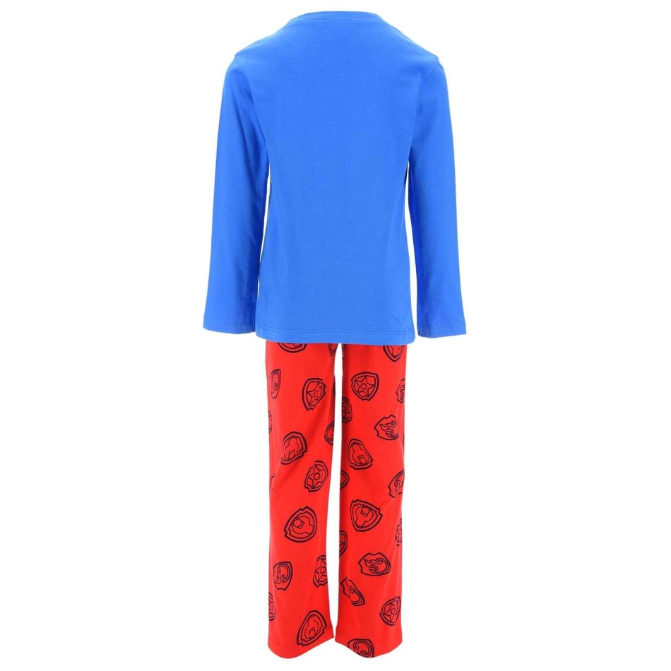 La Pat'Patrouille - Lång pyjamas i bomull för pojkar "ALL PAWS IN