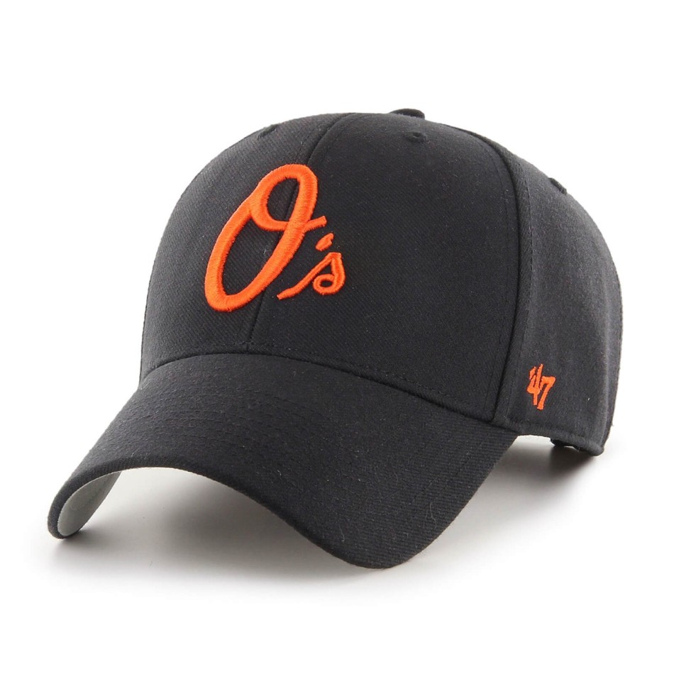 47 Svart Logo Orange MLB Baltimore Orioles MVP "Team Logo" keps