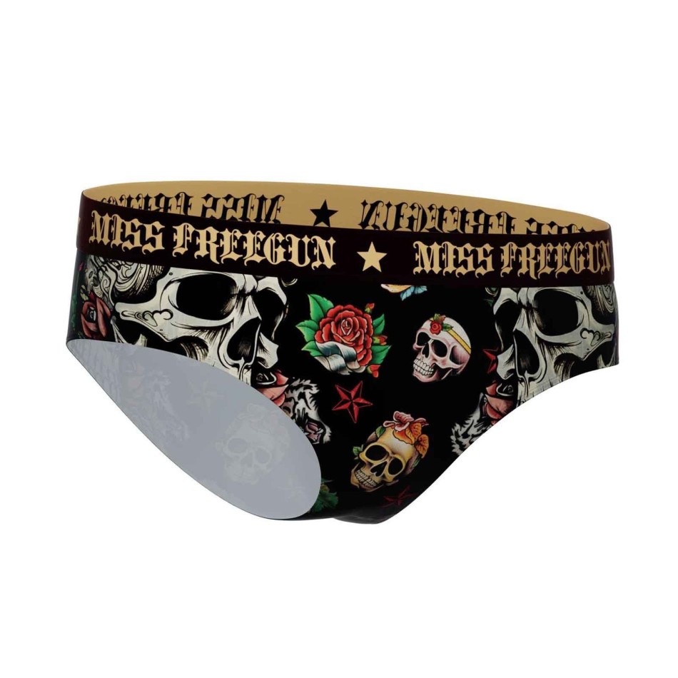 Lot de 3 Boxers Fille "Skull-Tattoo"
