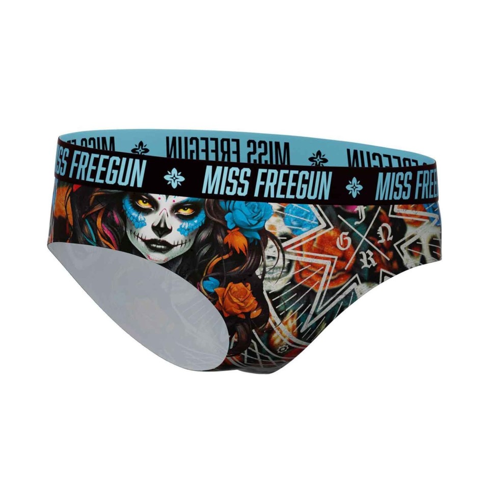 Set of 3 "Skull-Tattoo" Girl's Boxer Briefs (Boxers/Shorty) Freegun on FrenchMarket