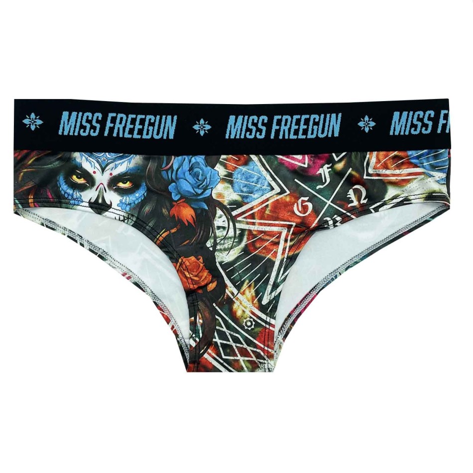 3er-Pack Boxershorts, Mädchen, "Skull-Tattoo (Boxer/Shorty) Freegun auf FrenchMarket