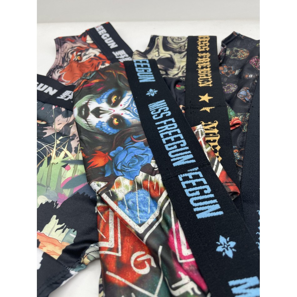 5er-Pack Boxershorts, Mädchen, aus Mikrofaser, „Fantasy“. (Boxer/Shorty) Freegun auf FrenchMarket