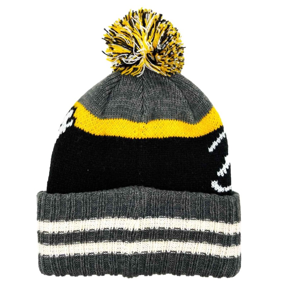 47 Black and yellow NHL Boston Bruins "Hyperbolic" beanie