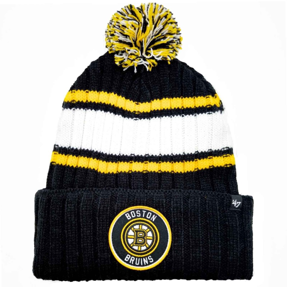 47 Black and yellow NHL Boston Bruins "Plateau" beanie