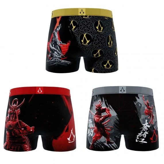 3er-Pack Boxershorts, Jungen, "Assassin's Creed: Shadows" (Boy's Boxershorts Pack) Freegun auf FrenchMarket