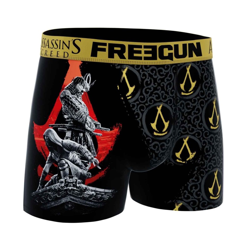 FREEGUN Set om 3 "Assassin's Creed : Shadows" boxershorts för pojkar