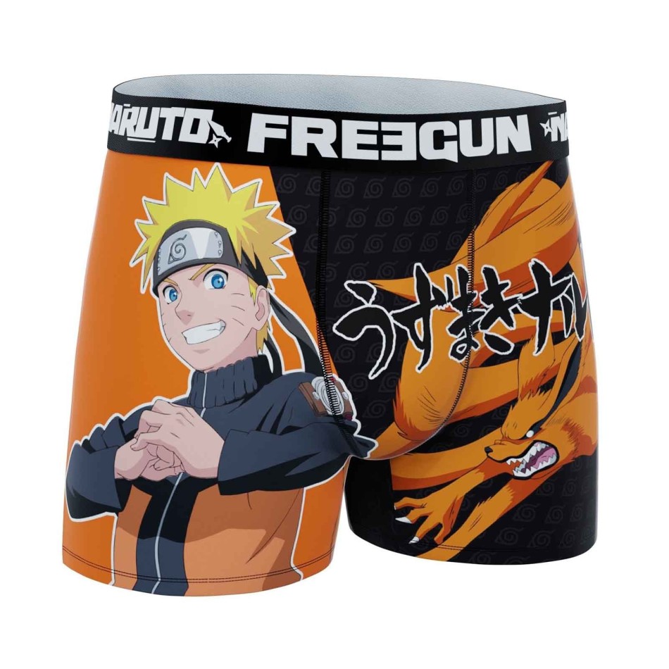 FREEGUN Set of 4 Official Naruto Shippûden Boxers for Men