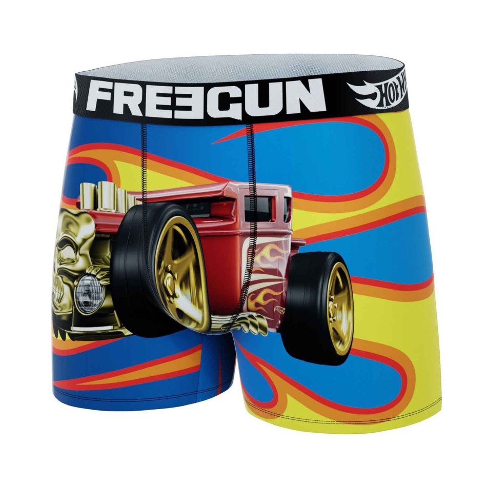 FREEGUN Set med 3 "Hot Wheels"-boxershorts i mikrofiber för pojkar