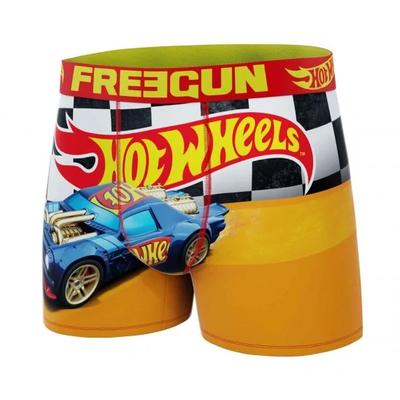 3er-Pack Boxershorts "Hot Wheels", Jungen, aus Mikrofaser (Boy's Boxershorts Pack) Freegun auf FrenchMarket