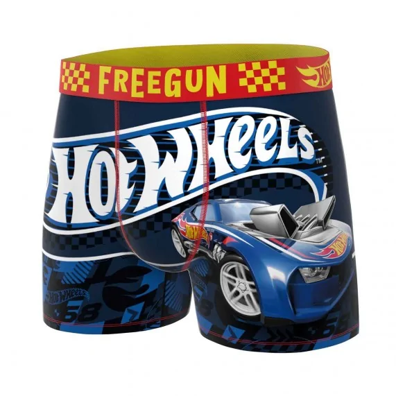 3er-Pack Boxershorts "Hot Wheels", Jungen, aus Mikrofaser (Boy's Boxershorts Pack) Freegun auf FrenchMarket