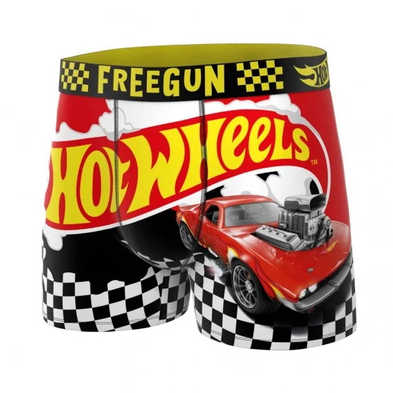 3er-Pack Boxershorts "Hot Wheels", Jungen, aus Mikrofaser (Boy's Boxershorts Pack) Freegun auf FrenchMarket